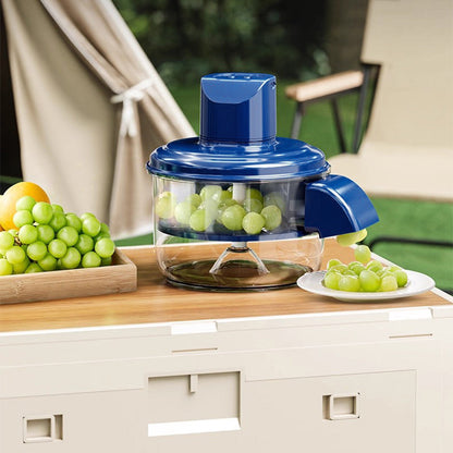 Átlátszó elektromos gyümölcs- és zöldséghámozó