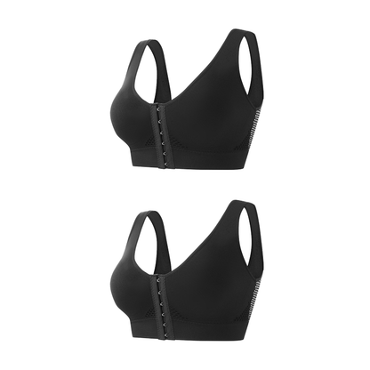 Női merevítő nélküli, elölről záródó melltartó